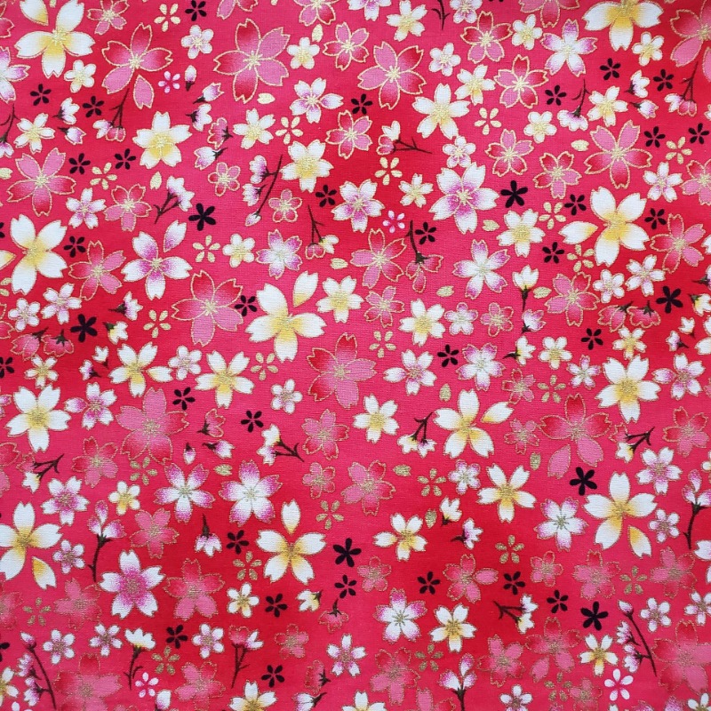 Cotton Gold Foil Printed Fabri - огляд і ціна Japanese Home Textiles
