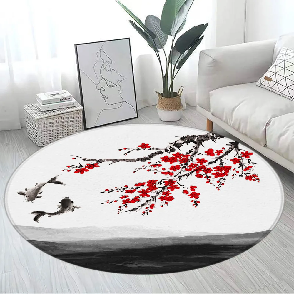 Japanese Koi & Cherry Blossom  - огляд і ціна Japanese Home Textiles